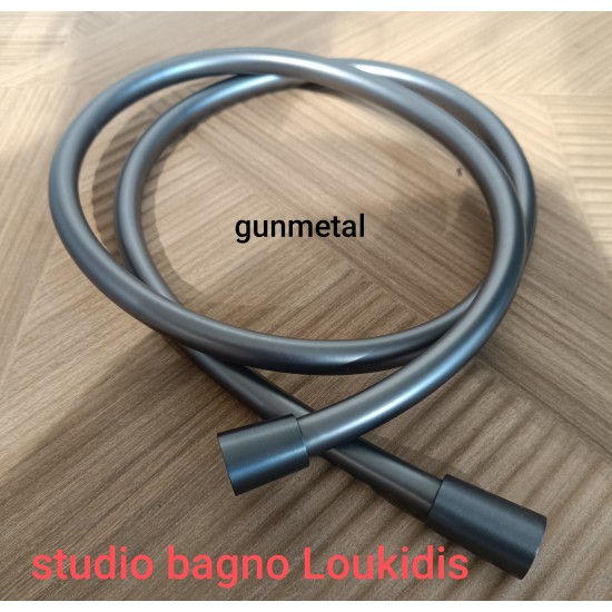ΣΠΙΡΑΛ ΜΠΑΝΙΟΥ 1,50Μ PVC ΛΕΙΟ GUNMETAL