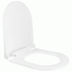 ΚΑΛΥΜΜΑ ΛΕΚΑΝΗΣ PP SOFT-CLOSE D-SHAPE ΛΕΥΚΟ