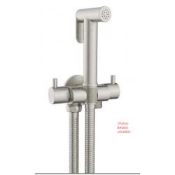 ΣΕΤ ΔΙΑΚΟΠΤΗΣ BIDET ΔΙΠΛΟΣ ROUND DOUBLE NICKEL BRUSHED