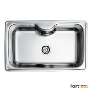 ΝΕΡΟΧΥΤΗΣ 80x50 ARENA 22080 INOX ΛΕΙΟ SATINE
