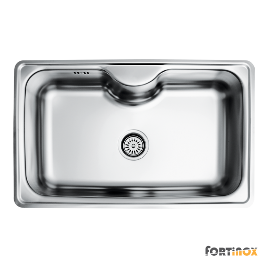 ΝΕΡΟΧΥΤΗΣ 80x50 ARENA 22080 INOX ΛΕΙΟ SATINE