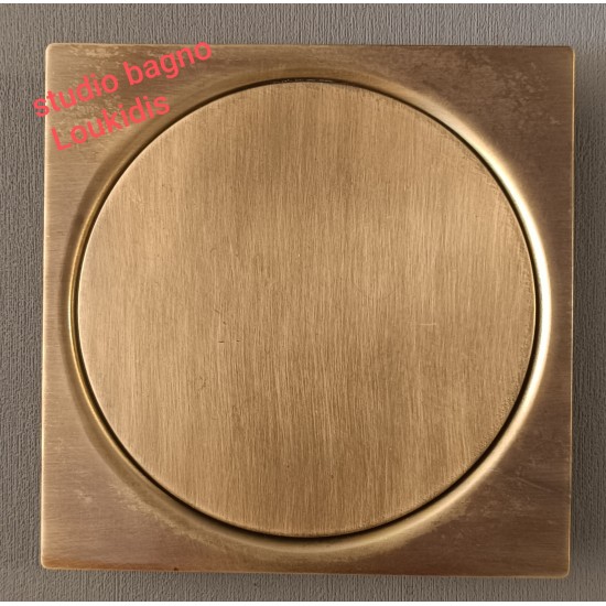 ΣΧΑΡΑΚΙ ΔΑΠΕΔΟΥ 12Χ12 ΑΝΟΞΕΙΔΩΤΟ ΜΕ ΚΑΛΥΜΜΑ SPHERA BRONZE