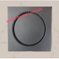 ΣΧΑΡΑΚΙ ΔΑΠΕΔΟΥ 12,5Χ12,5 ΑΝΟΞΕΙΔΩΤΟ ΜΕ ΚΑΛΥΜΜΑ GUNMETAL