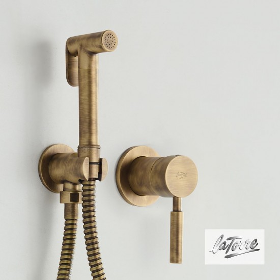ΣΕΤ BIDET ΕΝΤΟΙΧΙΣΜΟΥ MIΞΗΣ NEW TECH KOMΠΛΕ INOX ANTIQUE BRASS