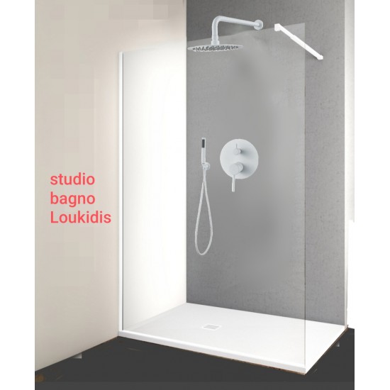 ΔΙΑΧΩΡΙΣΤΙΚΟ 90X1.95Y WALK-IN ΛΕΥΚΟ