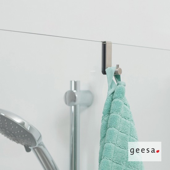 ΚΡΕΜΑΣΤΗ ΡΑΓΑ ΠΟΡΤΑΣ ΚΡΥΣΤΑΛΛΙΝΗΣ 3 ΑΓΚΙΣΤΡΩΝ GEESA NICKEL BRUSHED