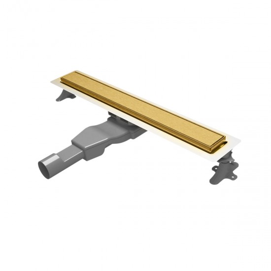 ΚΑΝΑΛΙ ΔΑΠΕΔΟΥ-ΣΙΦΩΝΙ ΝΤΟΥZ 60CM GOLD BRUSHED 2 ΟΨΕΩΝ