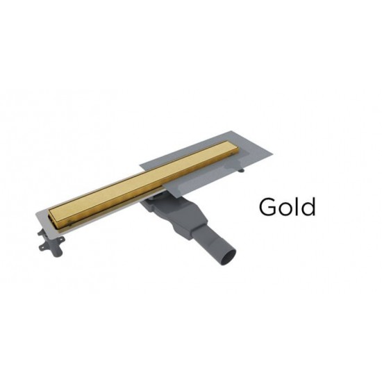 ΚΑΝΑΛΙ ΔΑΠΕΔΟΥ-ΣΙΦΩΝΙ ΝΤΟΥZ 60CM GOLD BRUSHED 2 ΟΨΕΩΝ