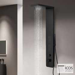 ΣΤΗΛΗ ΝΤΟΥΣ-ΥΔΡΟΜΑΣΑΖ 3 ΕΞΟΔΩΝ OPRA BLACK MATT ICOS