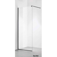 ΔΙΑΧΩΡΙΣΤΙΚΟ 70,80,90,100,110,120 CM Χ 195Y WALK-IN CROWN 8MM BLACK MATT