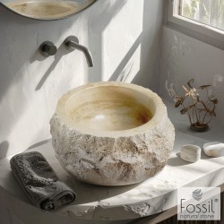 ΝΙΠΤΗΡΑΣ 42Φ ΕΠΙΤΡΑΠΕΖΙΟΣ TRAVERTINE ΑΠΟ ΦΥΣΙΚΟ ΜΑΡΜΑΡΟ 