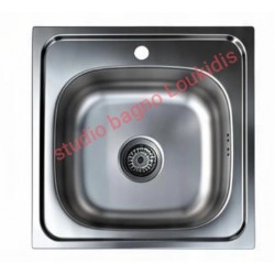 ΝΕΡΟΧΥΤΗΣ 50Χ50 MAY50 ECO INOX ΛΕΙΟ SATINE