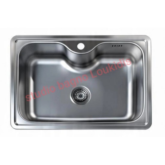 ΝΕΡΟΧΥΤΗΣ 80X50 MAY80 ECO INOX ΛΕΙΟ SATINE