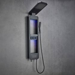 ΜΠΑΤΑΡΙΑ ΘΕΡΜΟΣΤΑΤΙΚΗ ΜΕ ΚΟΛΩΝΑ ΝΤΟΥΣ 4 ΕΞΟΔΩΝ LUXE BLACK MATT