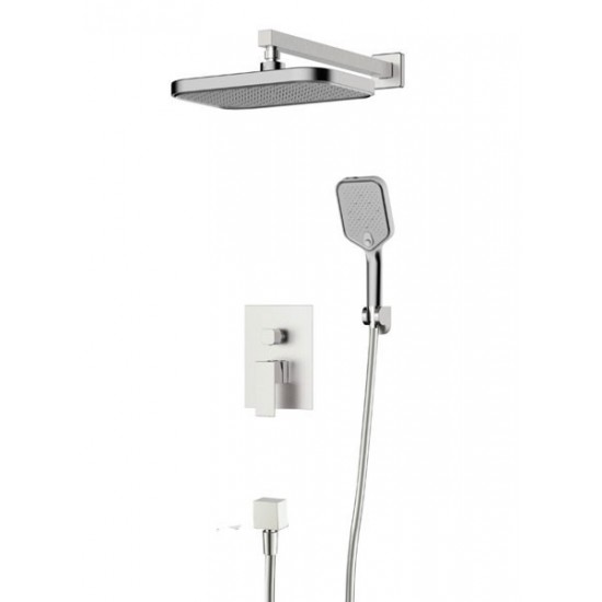 ΜΠΑΤΑΡΙΑ ΝΤΟΥΖΙΕΡΑΣ ΕΝΤΟΙΧΙΣΜΟΥ 2 ΡΟΩΝ ATENA BRUSHED NICKEL