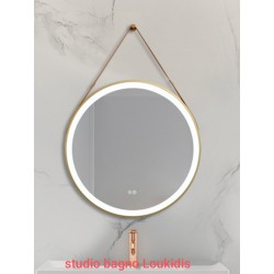 ΚΑΘΡΕΠΤΗΣ 60Φ LED ΜΕ ΙΜΑΝΤΑ DOMΙ GOLD BRUSHED