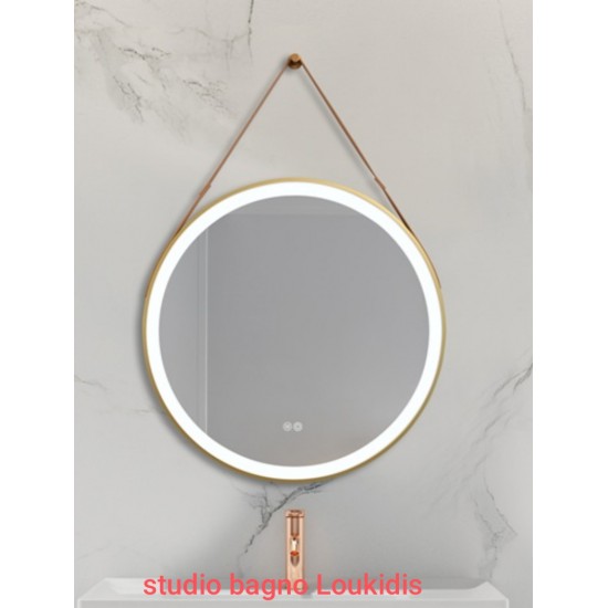 ΚΑΘΡΕΠΤΗΣ 60Φ LED ΜΕ ΙΜΑΝΤΑ DOMΙ GOLD BRUSHED