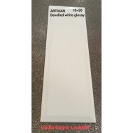 ΠΛΑΚΑΚΙ 10X30 ΜΠΑΝΙΟΥ-ΚΟΥΖΙΝΑΣ ARTISAN BEVELLED WHITE GLOSSY