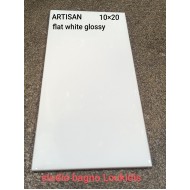 ΠΛΑΚΑΚΙ 10X20 ΜΠΑΝΙΟΥ-ΚΟΥΖΙΝΑΣ ARTISAN FLAT WHITE GLOSSY