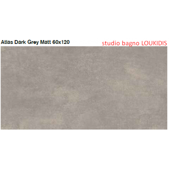 ΠΛΑΚΑΚΙ 60X120 ΔΑΠΕΔΟΥ-ΜΠΑΝΙΟΥ ATLAS DARK GREY