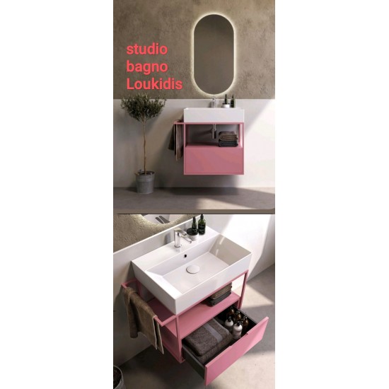 ΒΑΣΗ ΕΠΙΠΛΟΥ ΜΠΑΝΙΟΥ 60X50 FERRO ΜΕΤΑΛΛΟ+ΛΑΚΑ