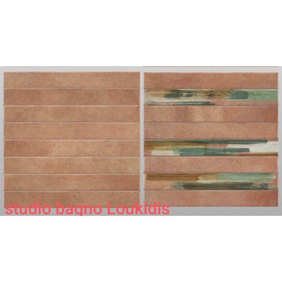 ΠΛΑΚΑΚΙ 35X35 ΜΠΑΝΙΟΥ-ΚΟΥΖΙΝΑΣ BRICK RATIO COTTO