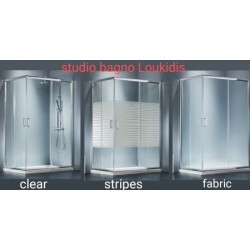 ΚΑΜΠΙΝΑ ΝΤΟΥΣΙΕΡΑΣ ΓΩΝΙΑΚΗΣ ΕΙΣΟΔΟΥ 100x80x1.80Y STARLET ΣΕ ΚΡΥΣΤΑΛΛΟ ΔΙΑΦΑΝΟ,ΓΡΑΜΜΕΣ,ΜΑΤ