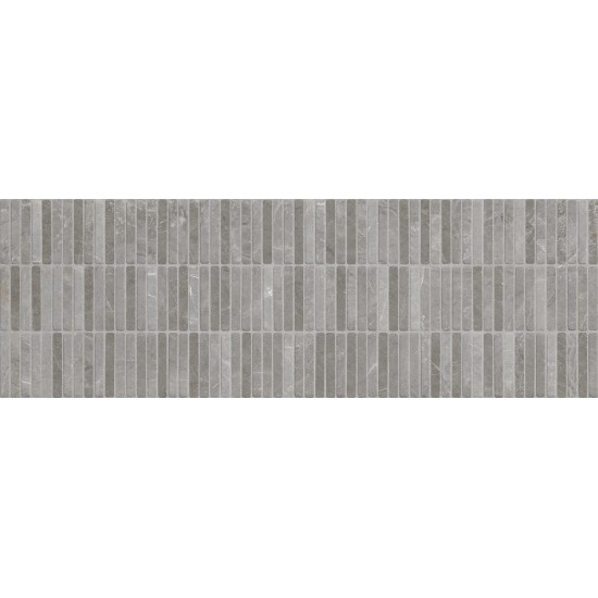 ΠΛΑΚΑΚΙ 30X90 ΜΠΑΝΙΟΥ-ΚΟΥΖΙΝΑΣ MONREALE TESSERE GREY MAT